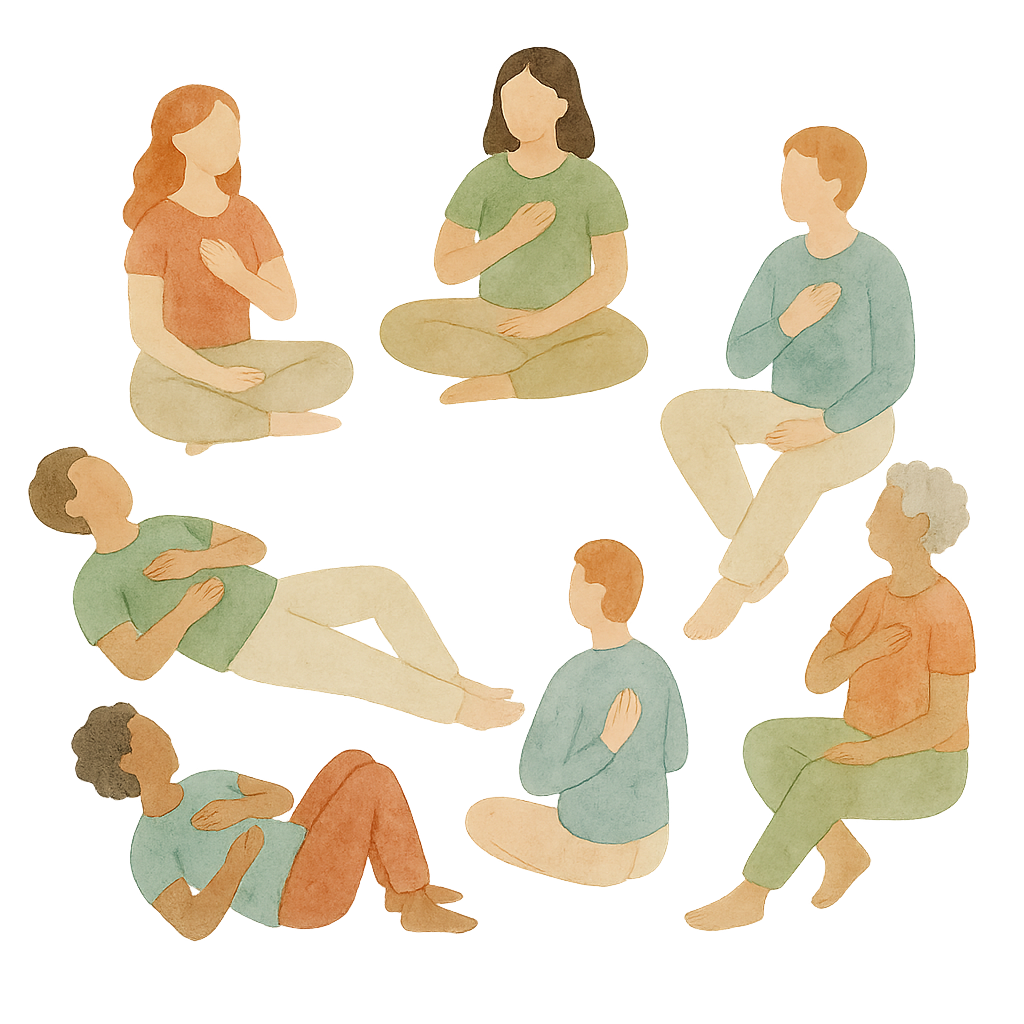 Ilustración de grupo de terapia